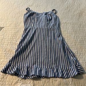 Old Navy blue and white cotton dress size large
